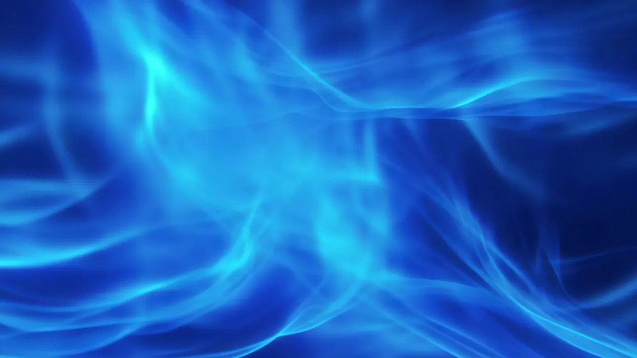 Abstract Blue Flowing Energy Background