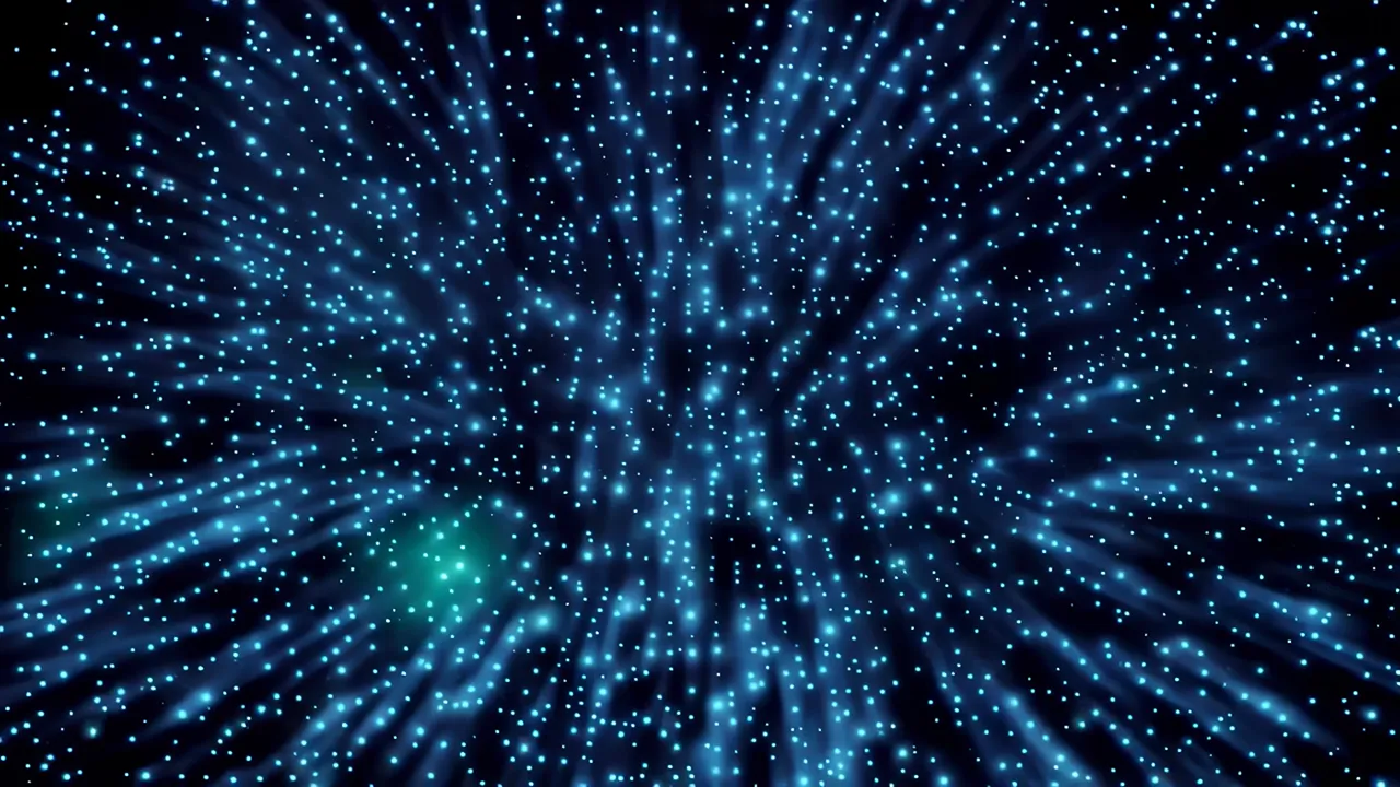 Abstract Field of Interconnected Light Points