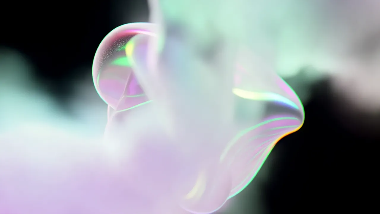 Abstract Fluid Forms with Chromatic Aberration Effects