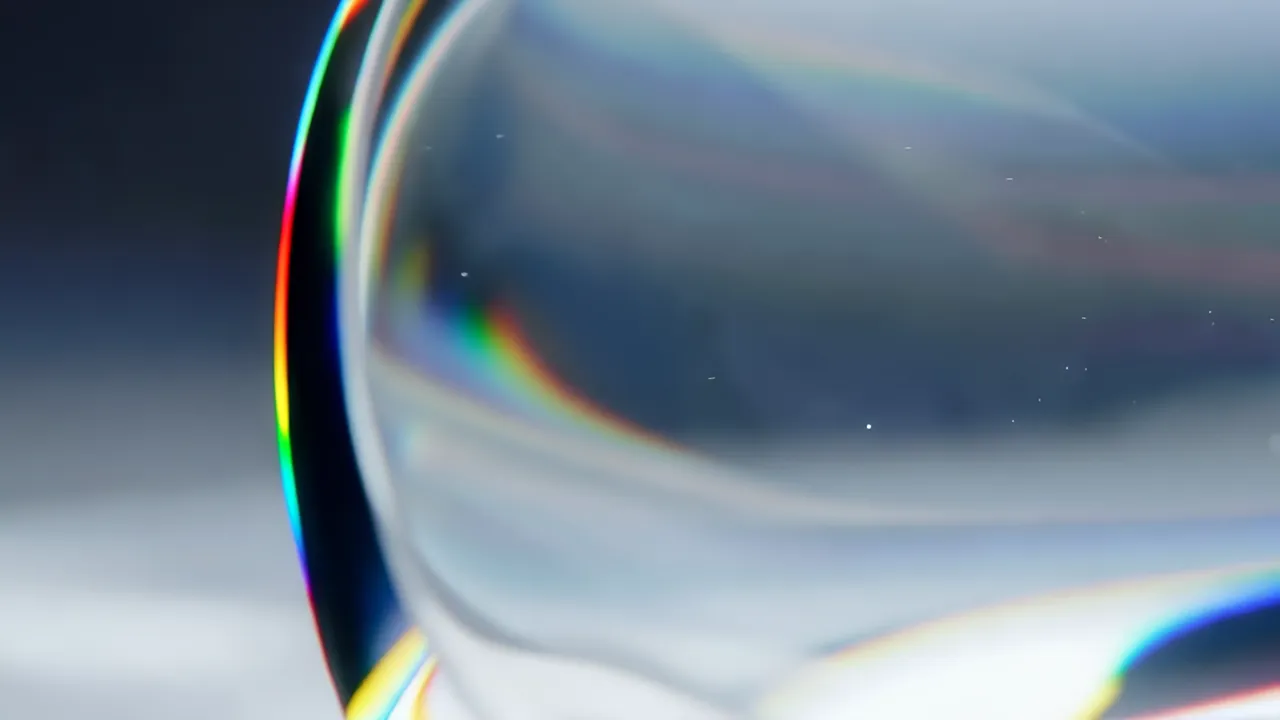 Abstract Forms with Chromatic Aberration Flowing