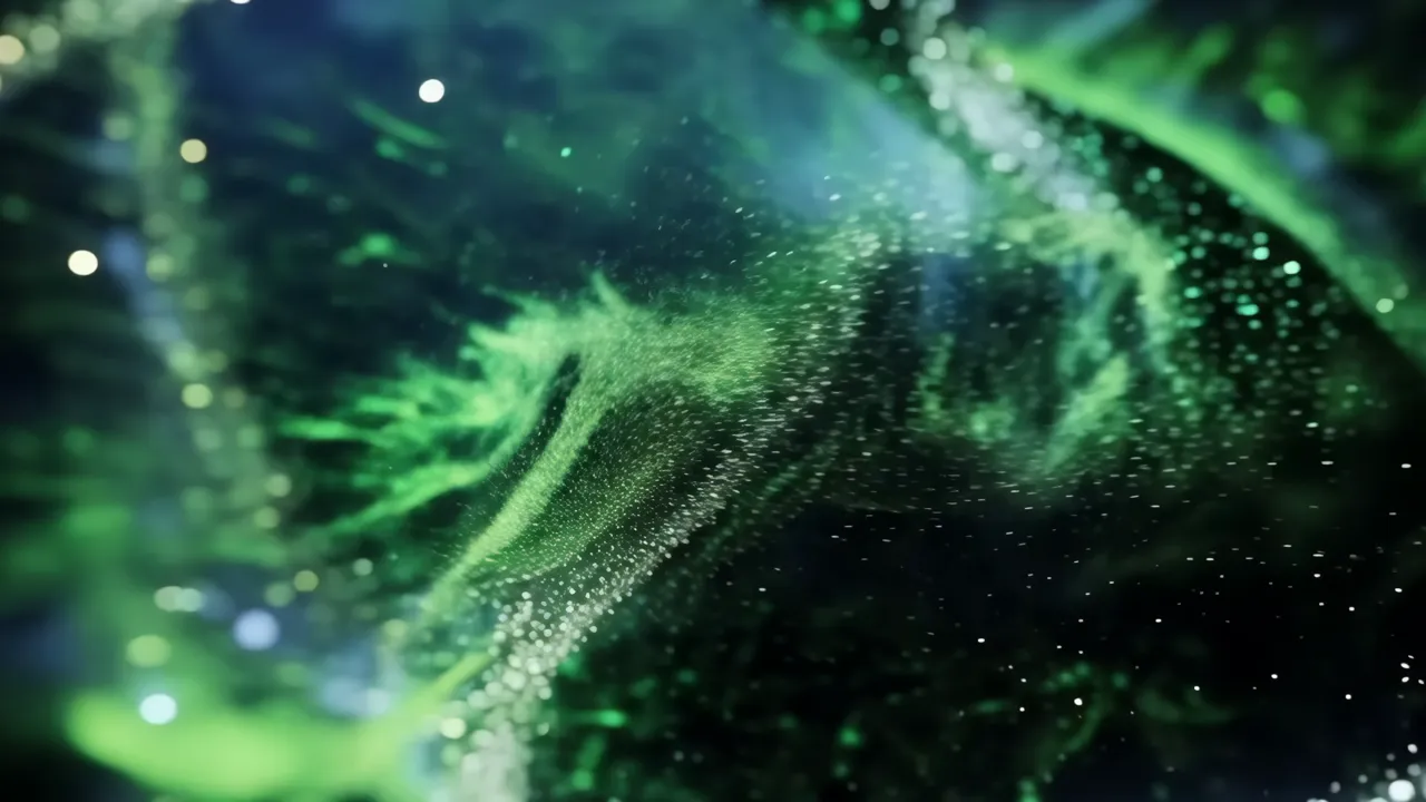 Abstract Green Shimmering Background for Creativity