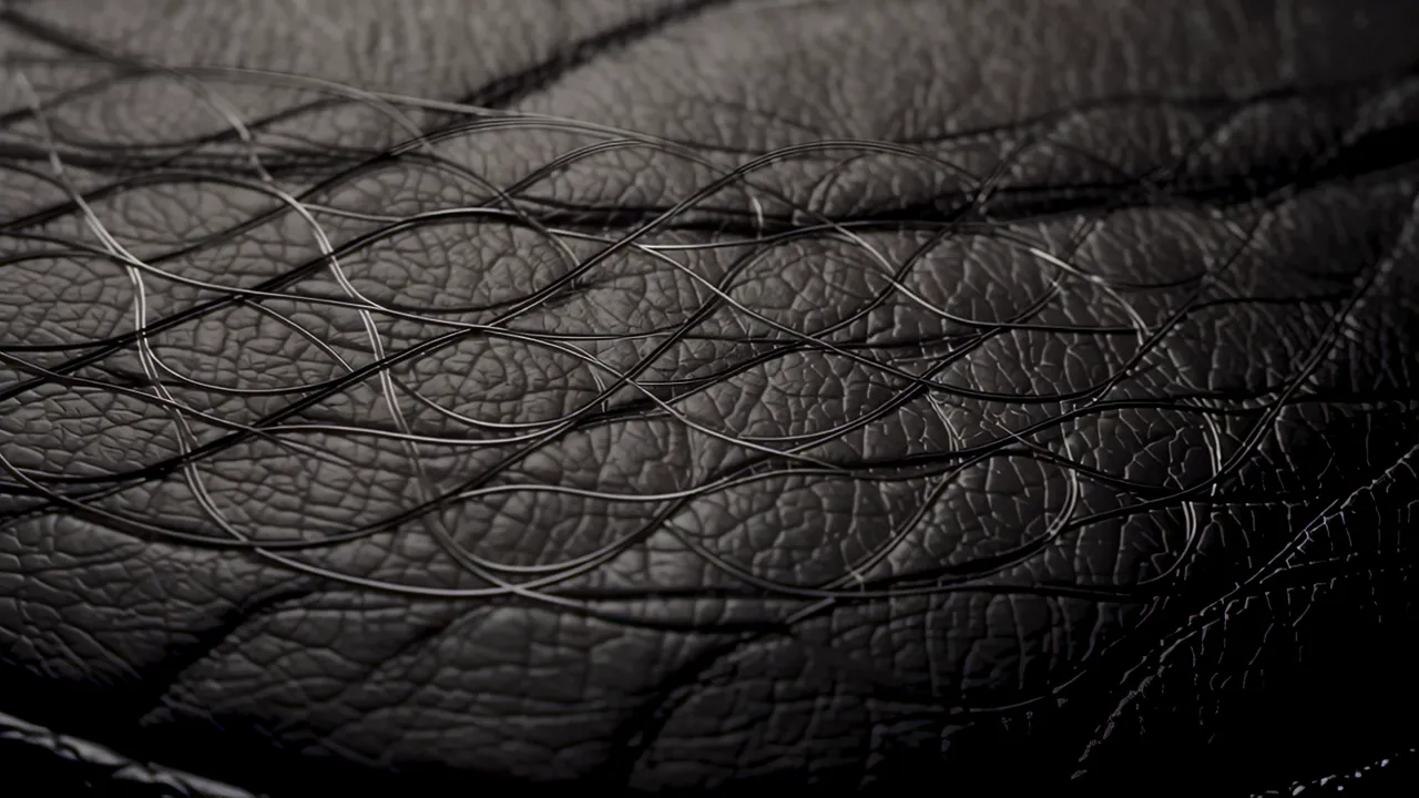 Abstract Moiré Pattern with Elliptical Fine Lines