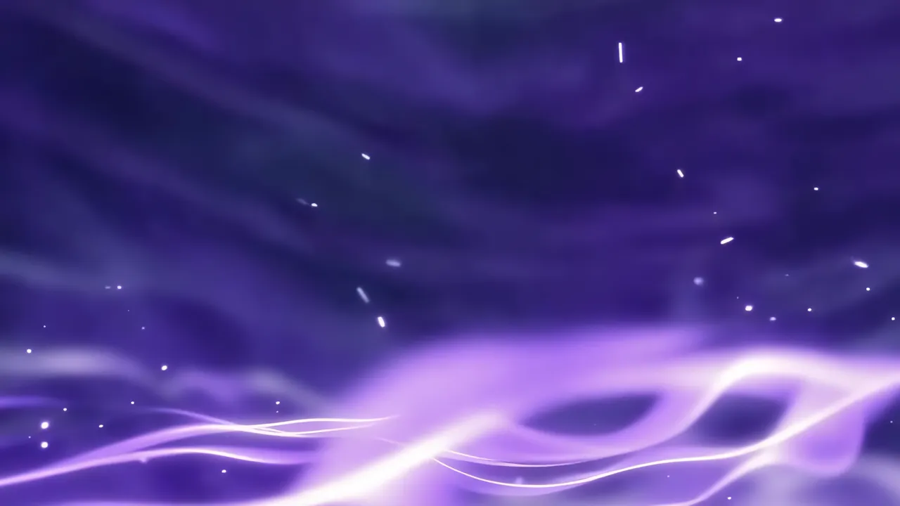 Abstract Purple Energy Waves in Soft Motion