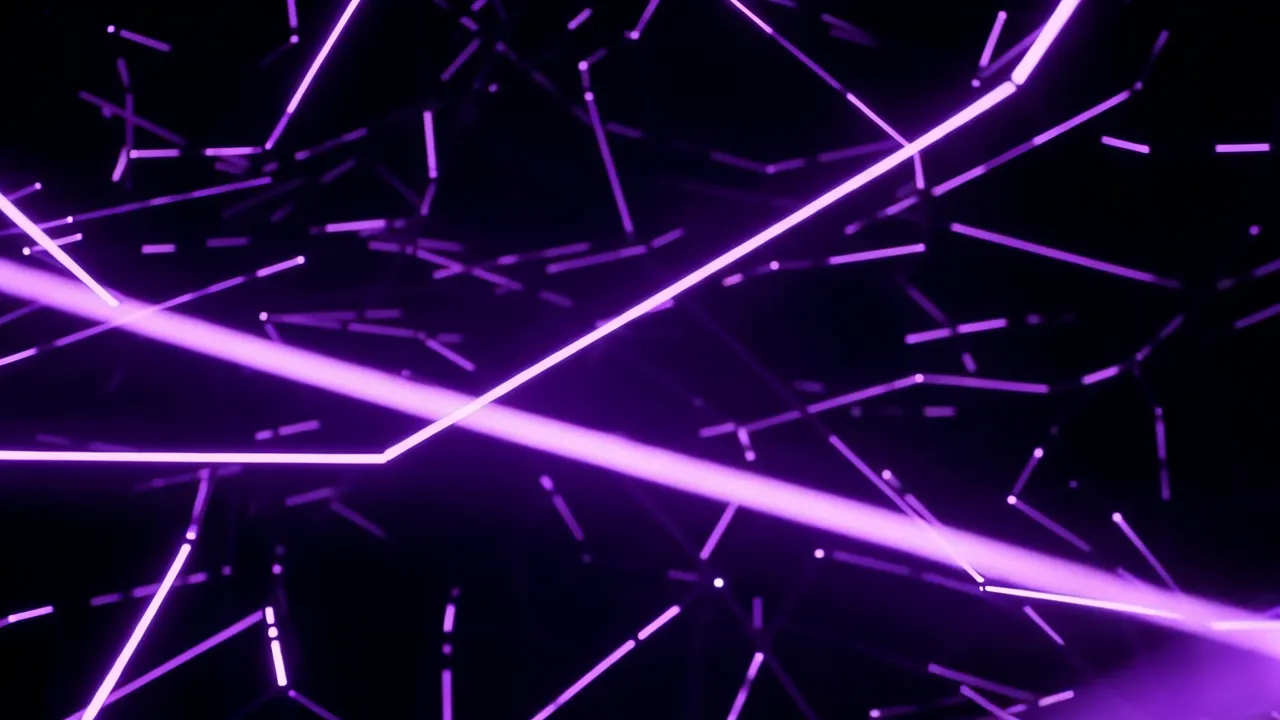 Abstract Purple Futuristic Lines Background