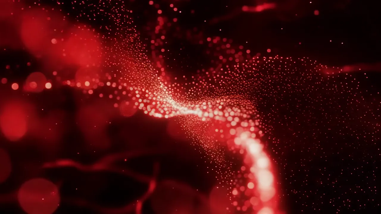 Abstract Red Shimmering Background Animation
