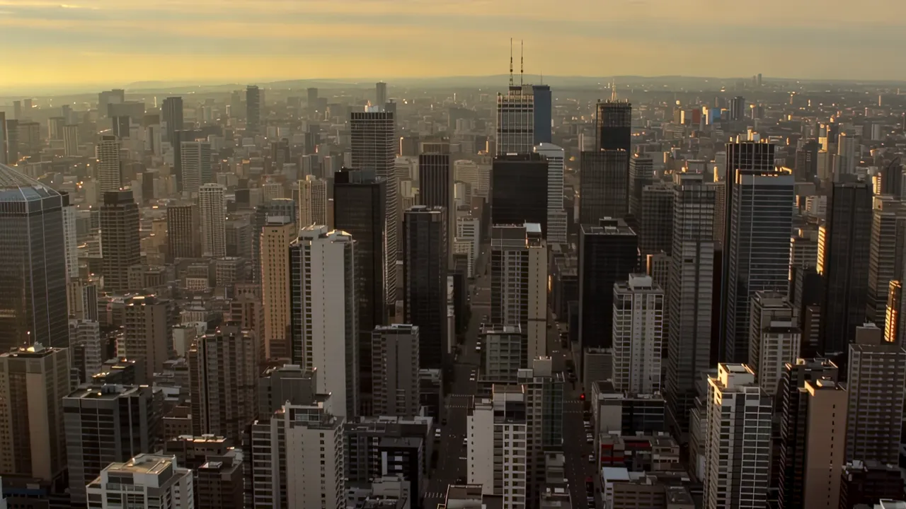 Aerial View of Shinjuku's Dense High-Rise Skyline
