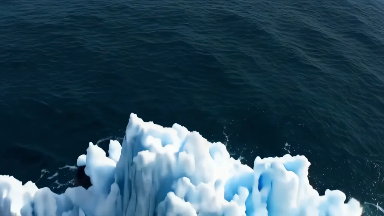 Aerial View of Snow-Capped Mountain Range