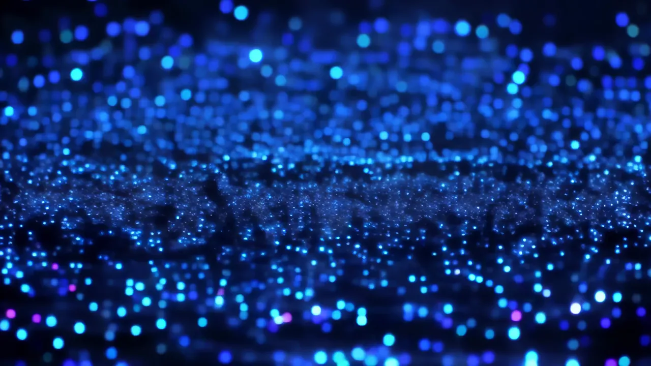 Blue Minimal Pulsing Shimmer Background