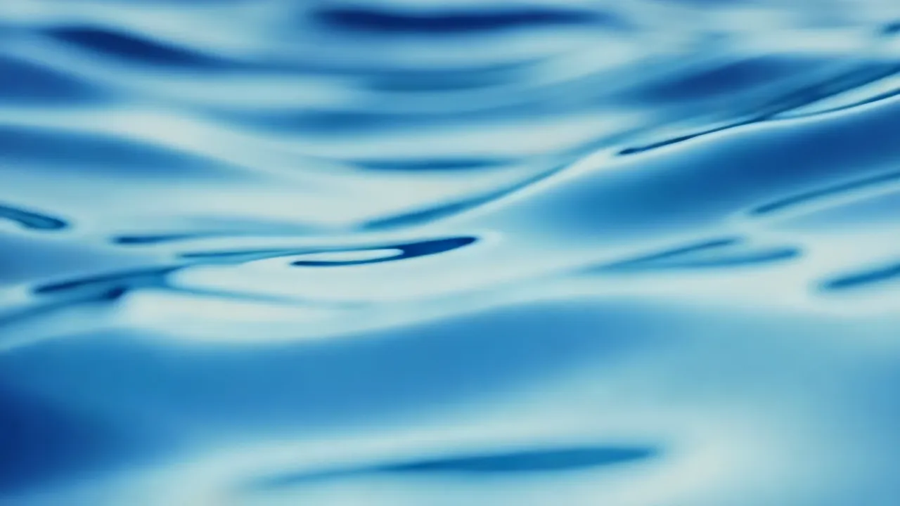 Blue Minimal Wave Texture with Soft Glow Effect