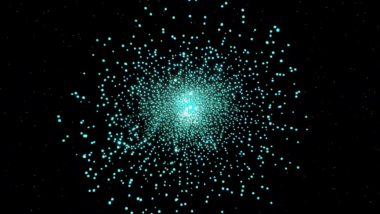 Breathing Light Points in a Deep Black Void