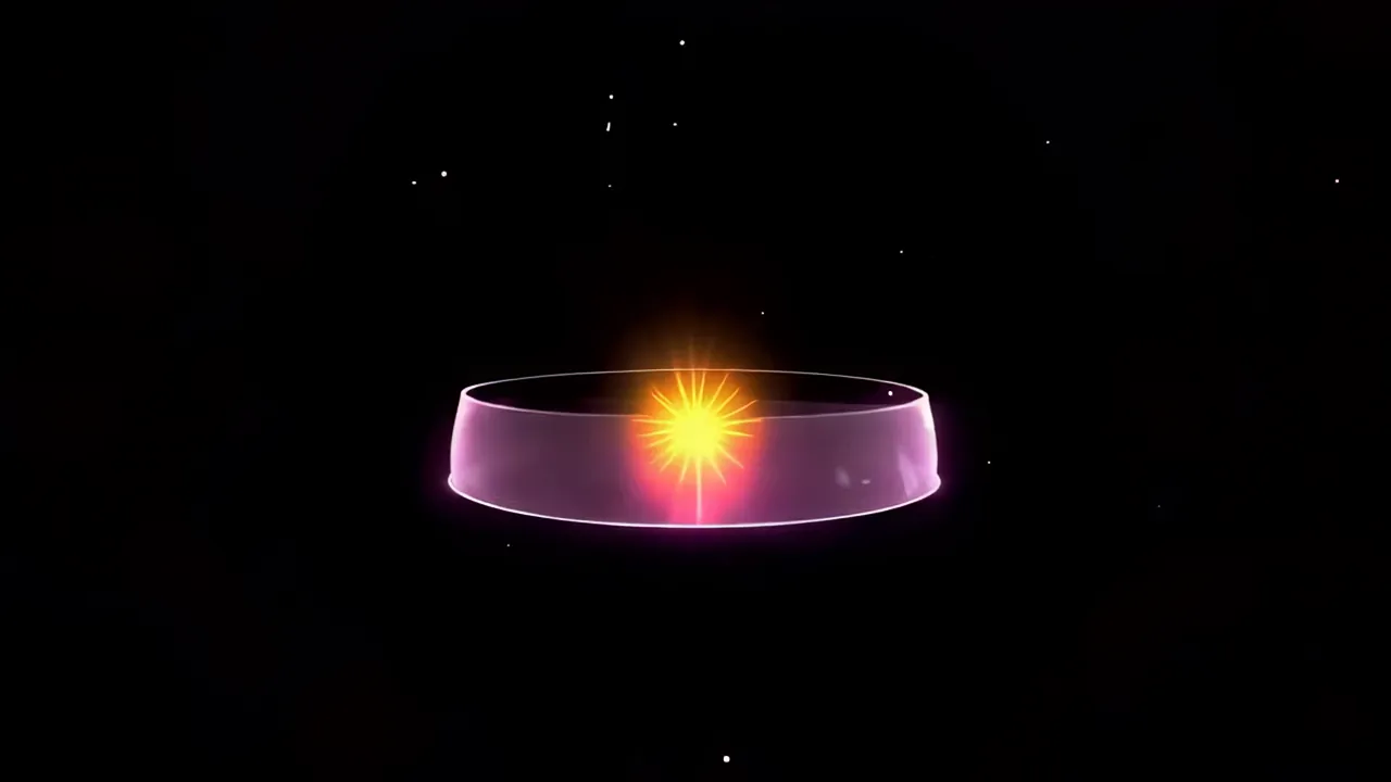 Bright Burst Flash Effect Expanding with Fading Transition