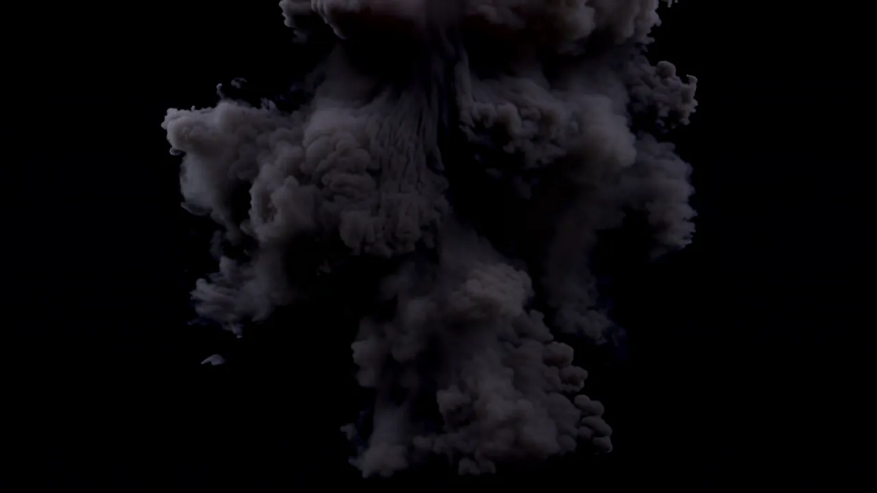 Bright Energy Burst Explosion with Expanding Shockwave