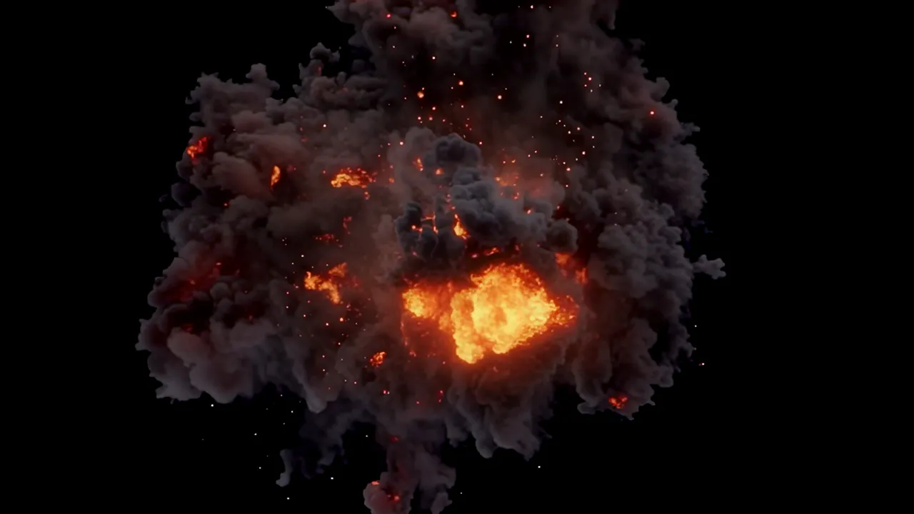 Bright Plasma Core Sci-Fi Energy Explosion