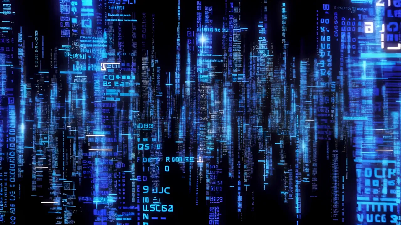 Cascading Streams of Luminous Blue Code in Darkness