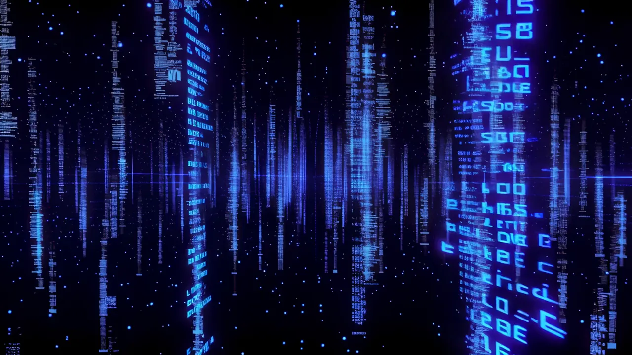 Cascading Streams of Luminous Blue Data in Dark Space