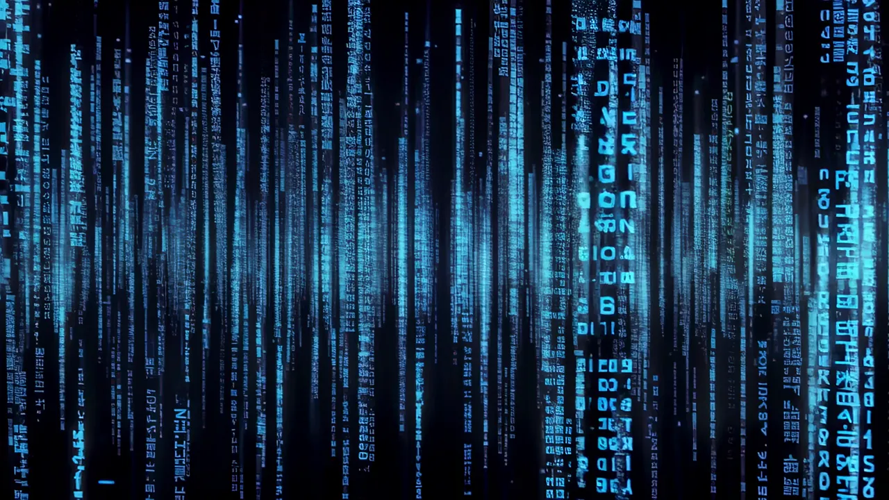 Cascading Streams of Luminous Blue Data in Darkness