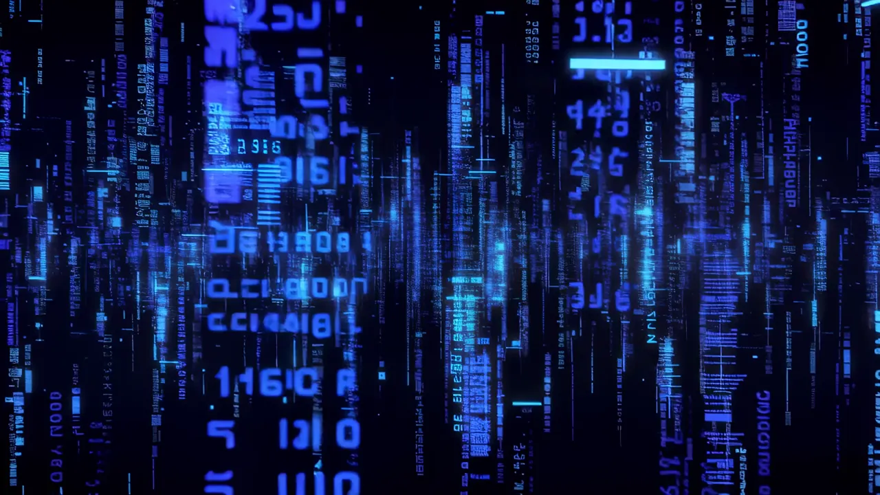 Cascading Streams of Luminous Blue Data in Darkness