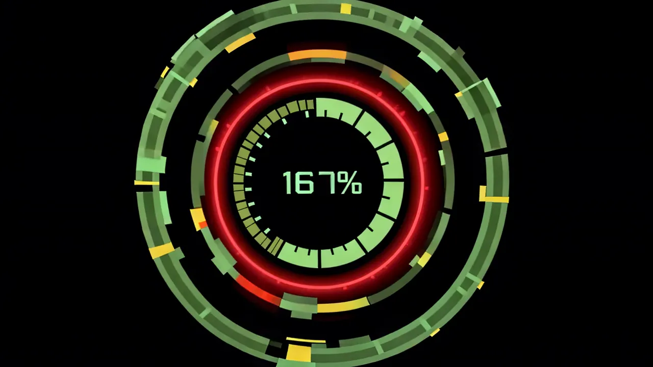 Circular Loading Progress Ring with Percentage Counter