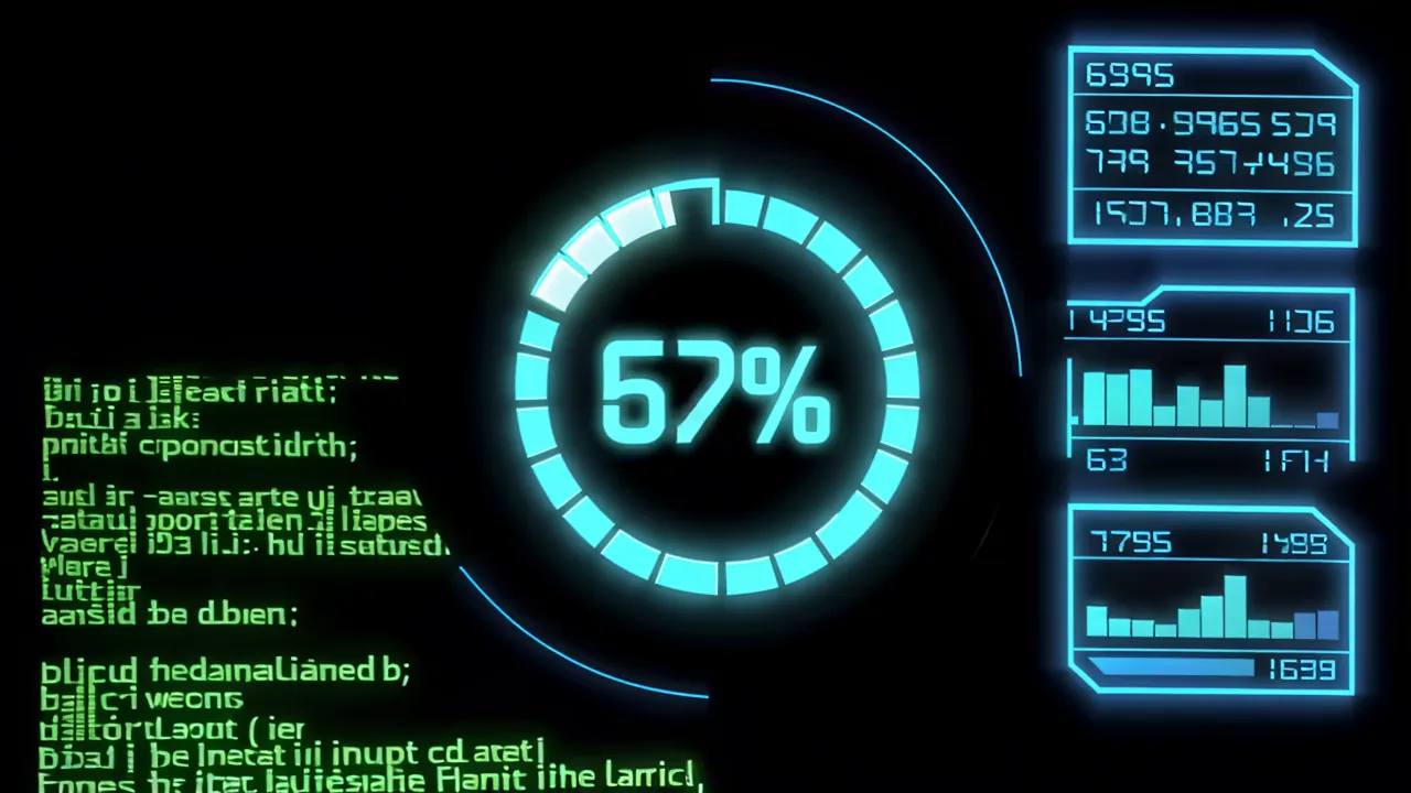 Circular Loading Progress Ring with Percentage Counter
