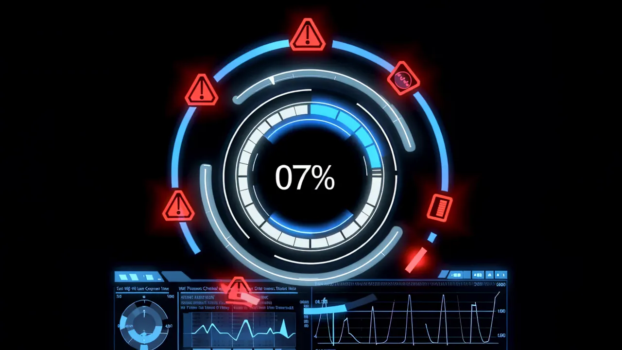 Circular Loading Progress Ring with Percentage Indicator