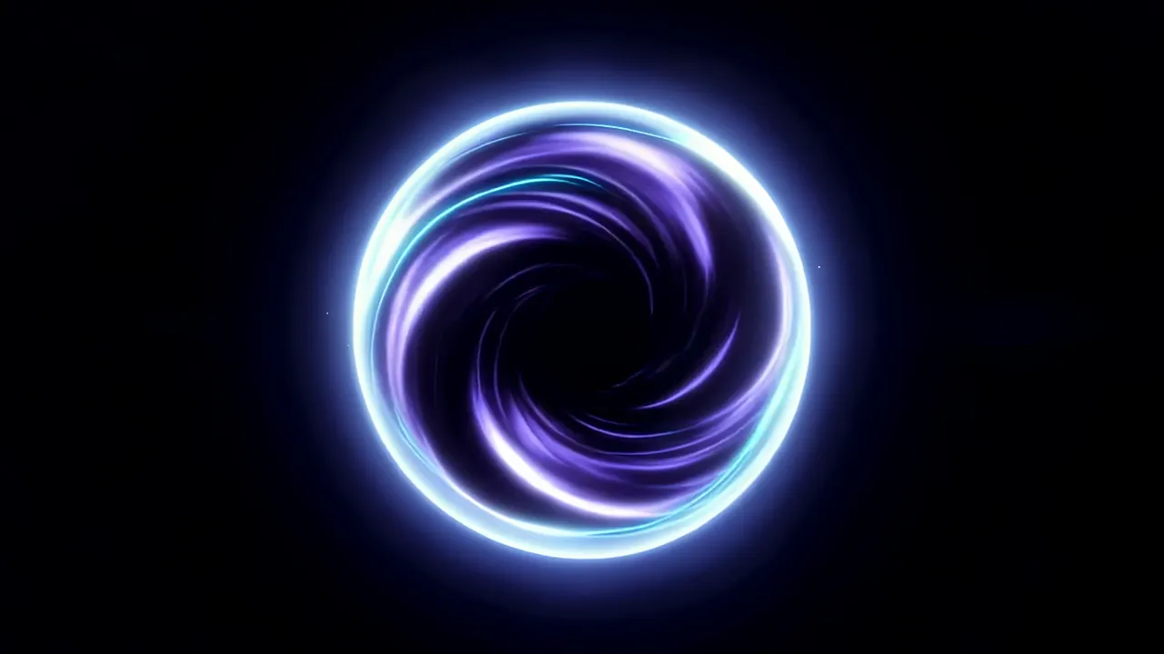 Circular Portal Opening with Expanding Energy Ring