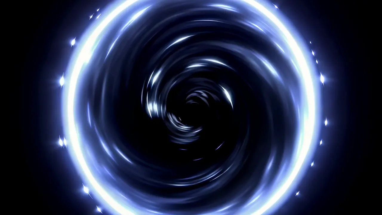 Circular Portal Opening with Expanding Energy Ring