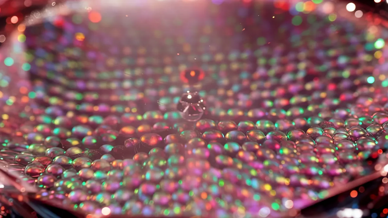 Close-Up of a Perfectly Cut Diamond with Sparkling Clarity