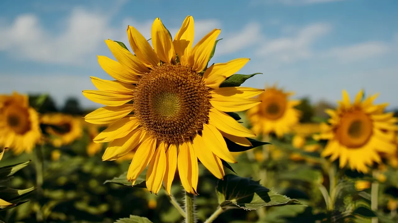 Close-Up of a Sunflower with Soft Background