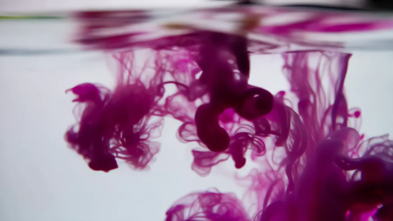 Colorful Ink Blending in Water