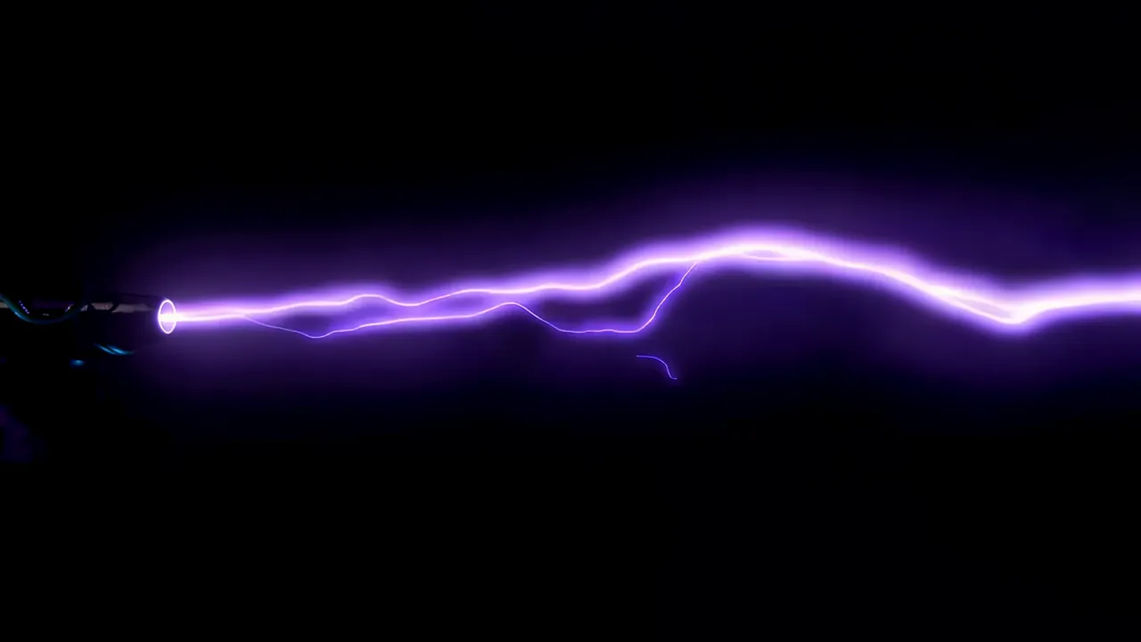 Continuous Flickering Electrical Arc with Pulsing Effect