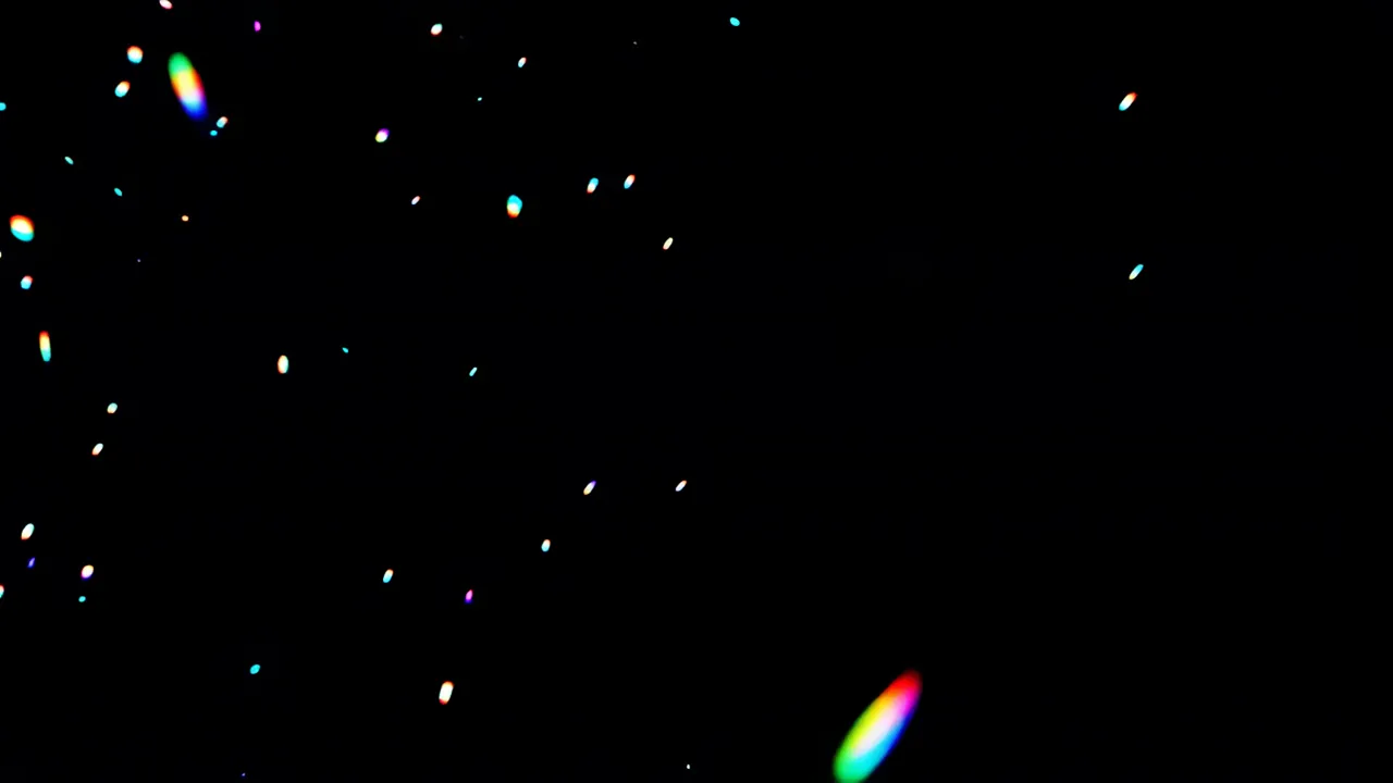 Cool Blue Light Leak on Black Background