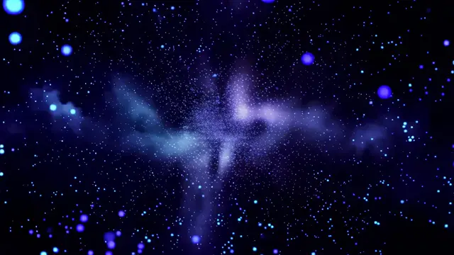 Cosmic Burst with Oscillating Particles in Space