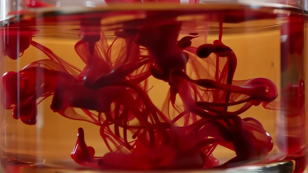Dark Ink Spreading in Clear Water