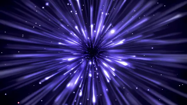 Deep Indigo Radial Burst Abstract Energy Light