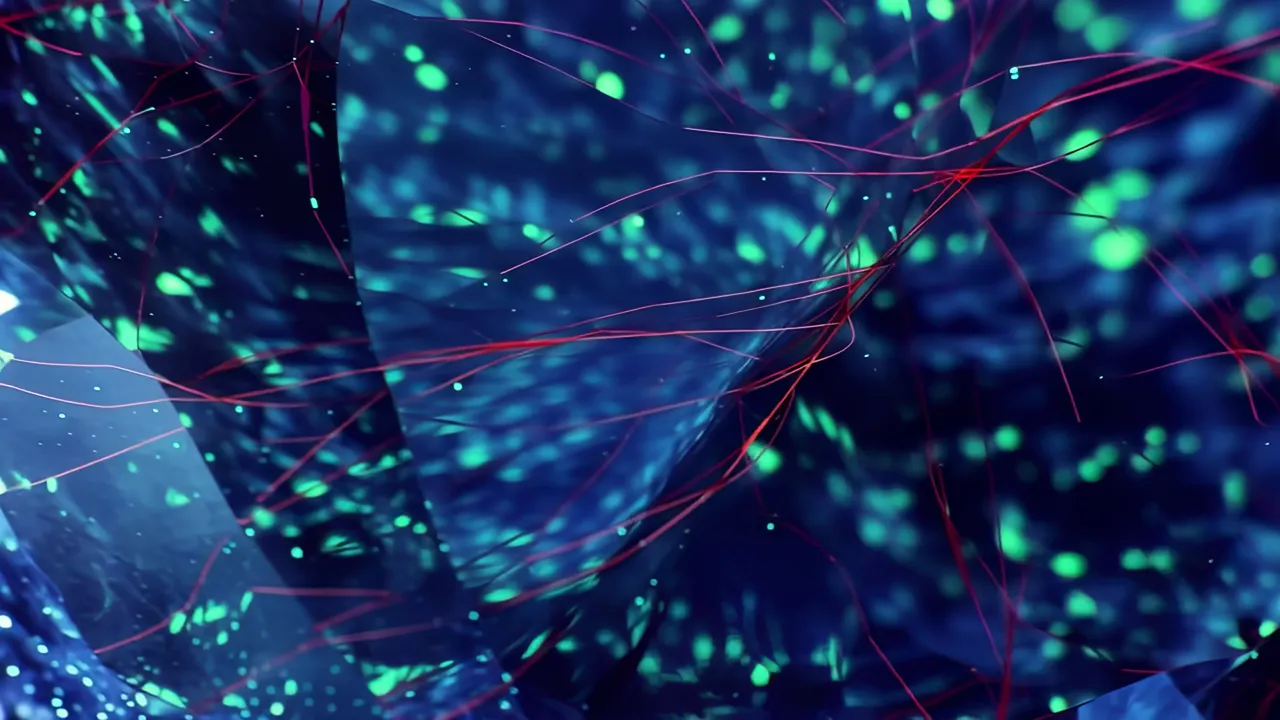 Deep Saturated Blue Interior Abstract Visuals