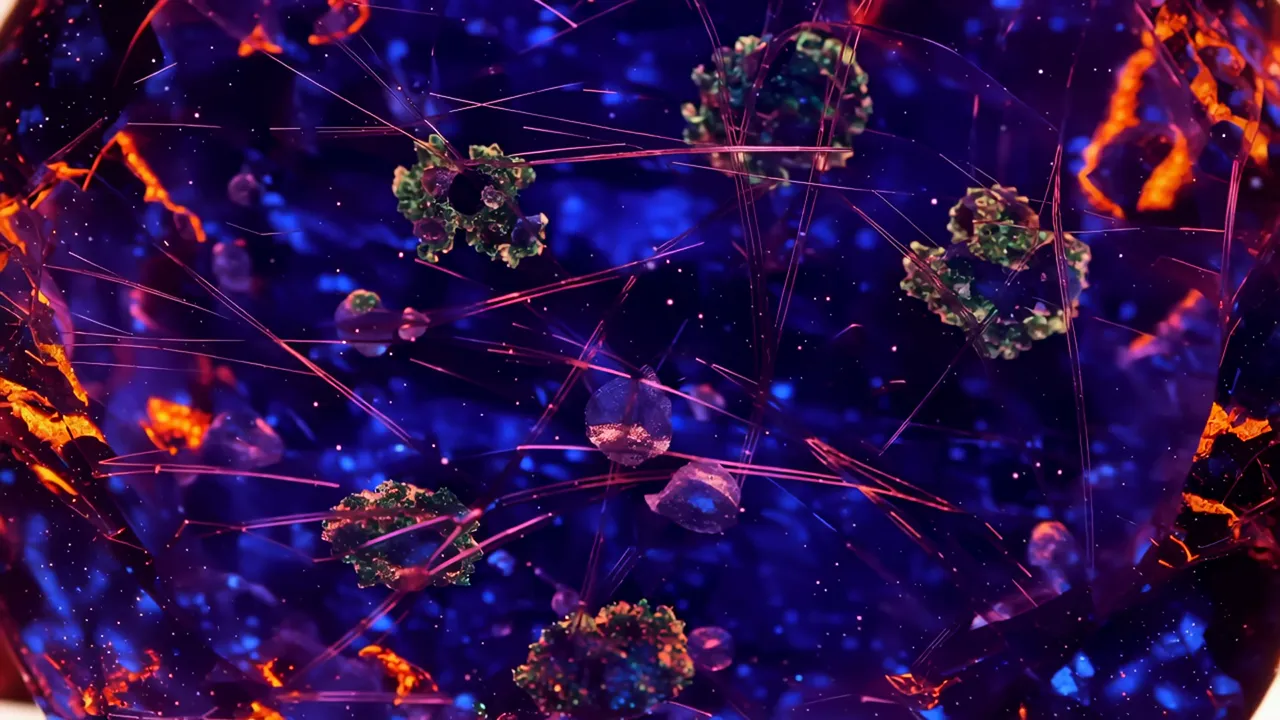 Deep Saturated Blue Sapphire Abstract Background