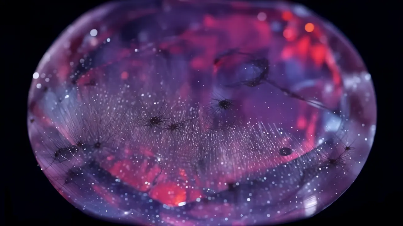 Deep Violet Amethyst Crystal with Color Zoning