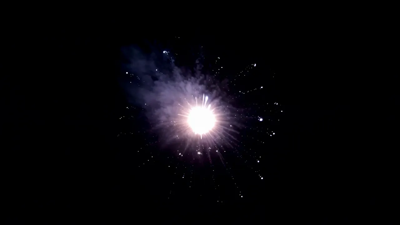 Dramatic Fire Explosion with Expanding Smoke Effect
