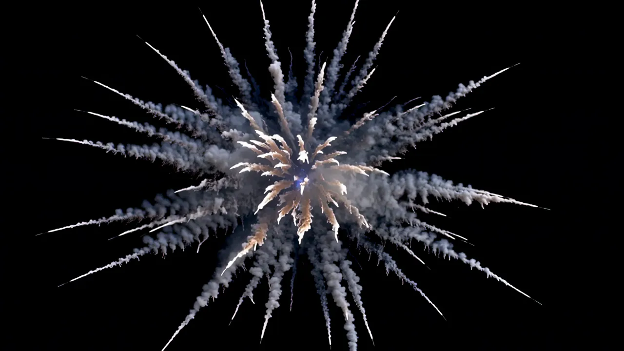 Dramatic Sci-Fi Energy Explosion with Plasma Core