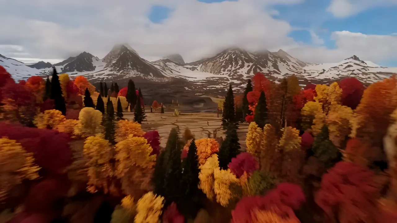 Drone Rising Above Rocky Alpine Peaks with Glaciers