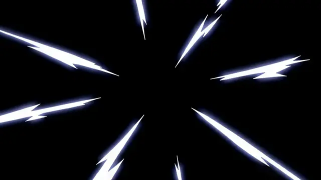 Dynamic 2D VFX Impact with Sharp White Energy Burst