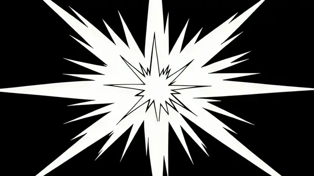 Dynamic Energy Burst with Sharp White Shards Impact Effect