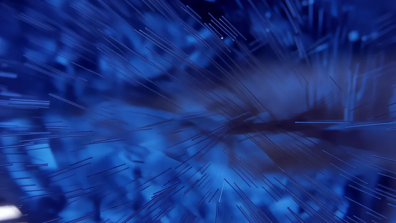 Electric Blue-Green Tourmaline Abstract Visuals