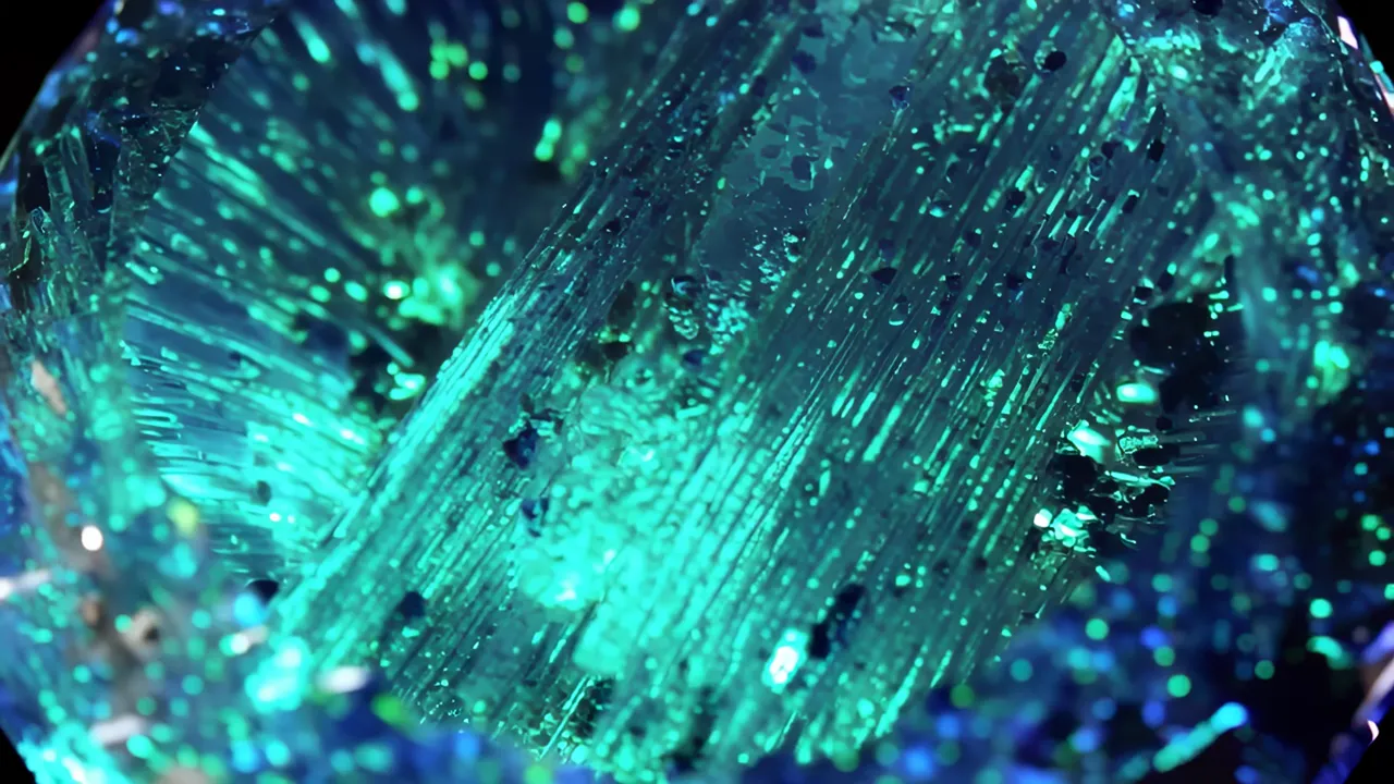 Electric Neon Blue-Green Paraiba Tourmaline Gemstone Detail