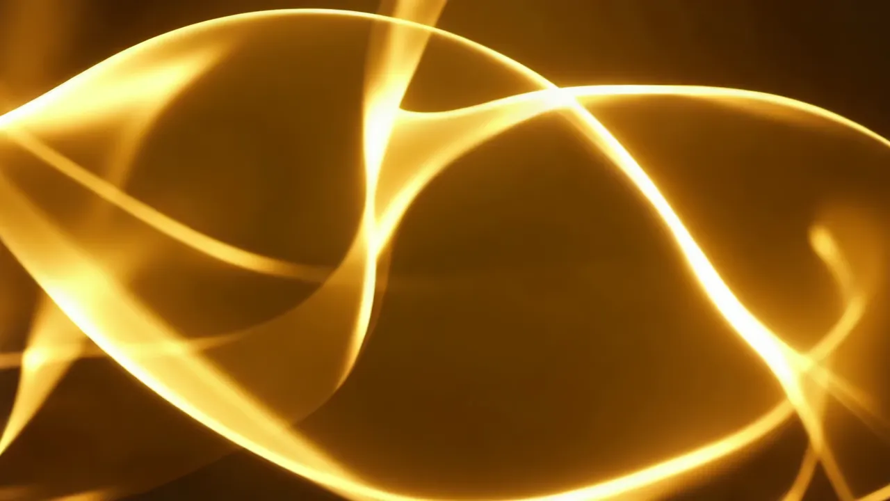 Elegant Golden Flowing Energy Background