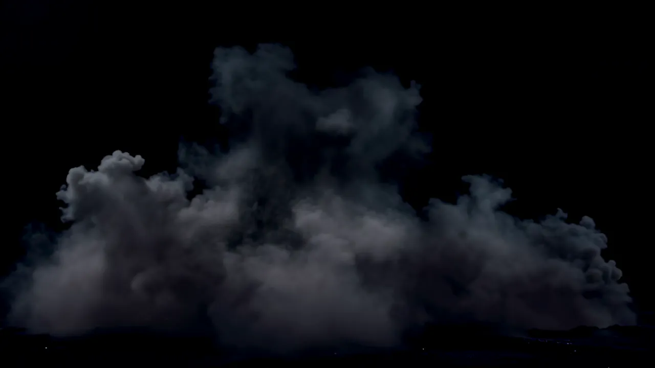 Expanding Atmospheric Ground Haze Filling Frame