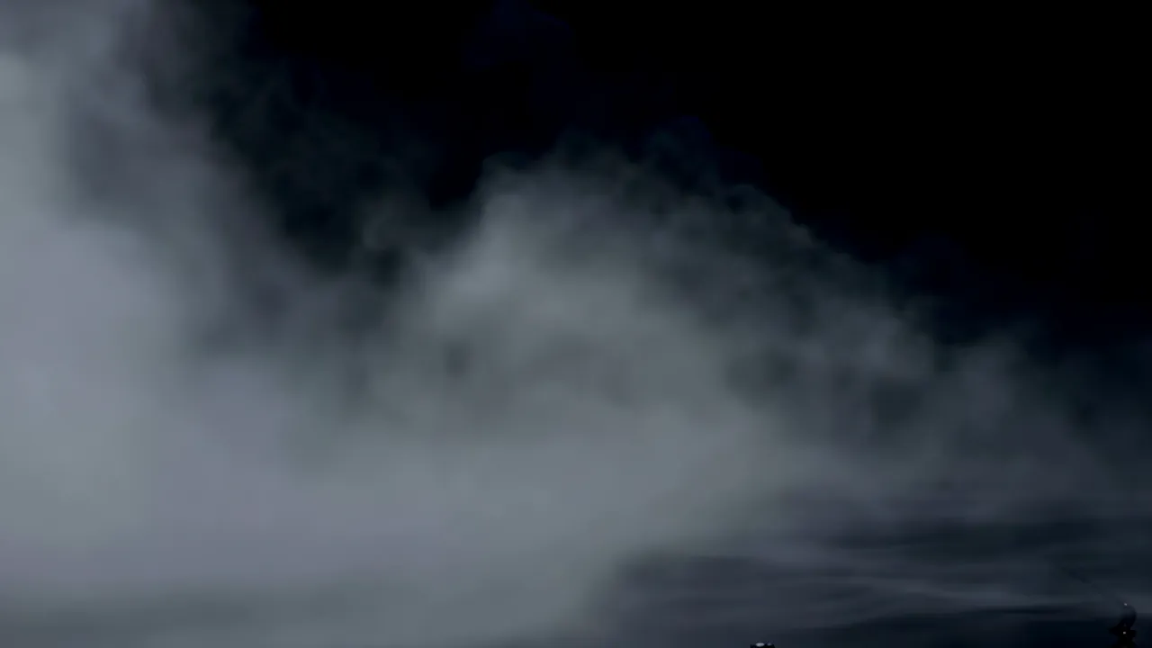 Expanding Atmospheric Haze Over Water Surface