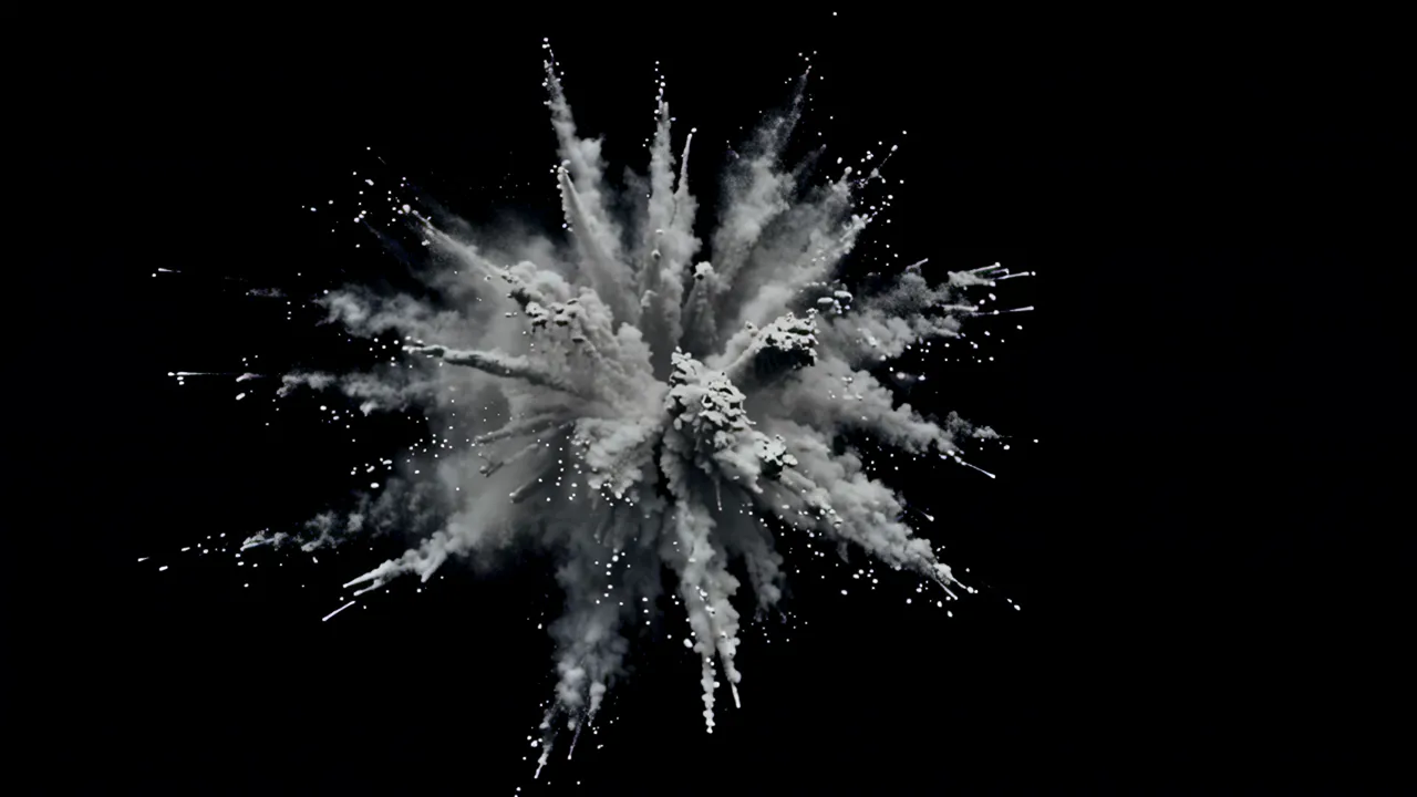Expanding Shockwave Explosion Effect in Dark Background
