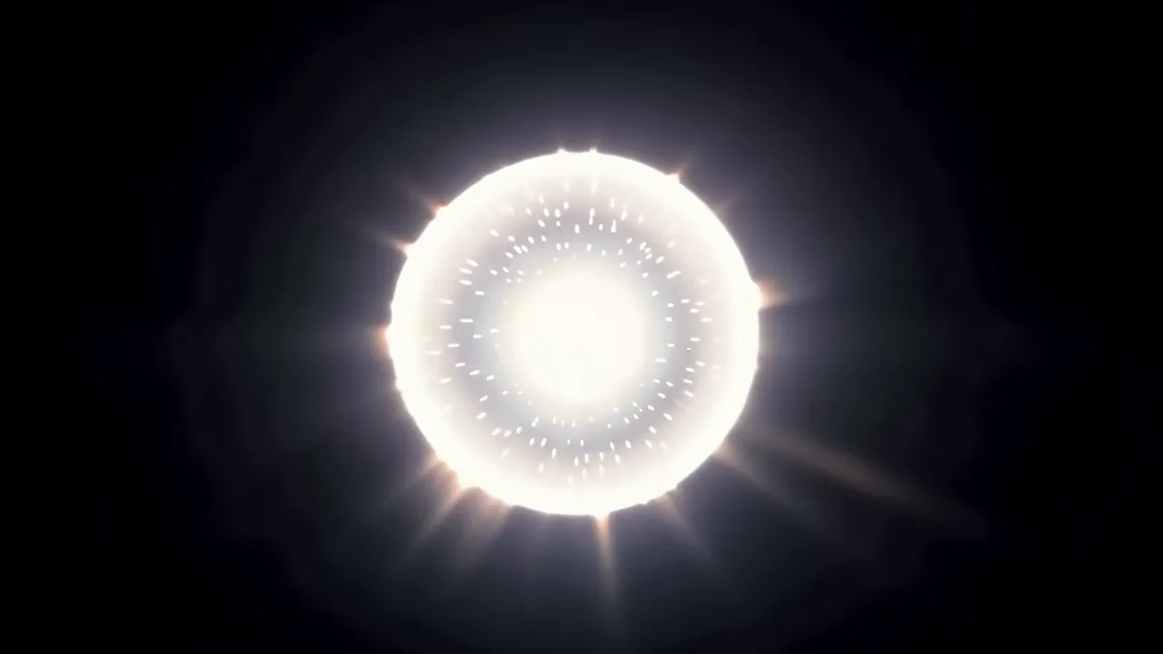 Expanding Shockwave Ring Effect on a Dark Background
