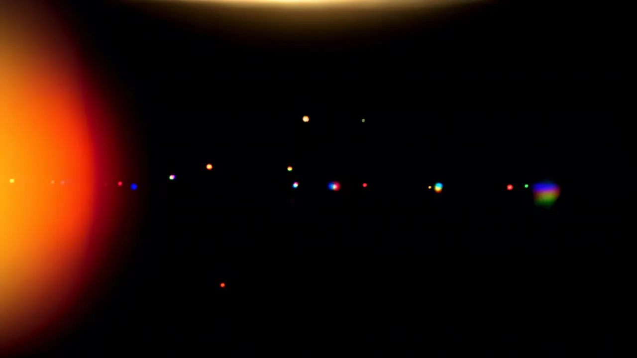 Expanding Warm Orange to Red Gradient on Black Background